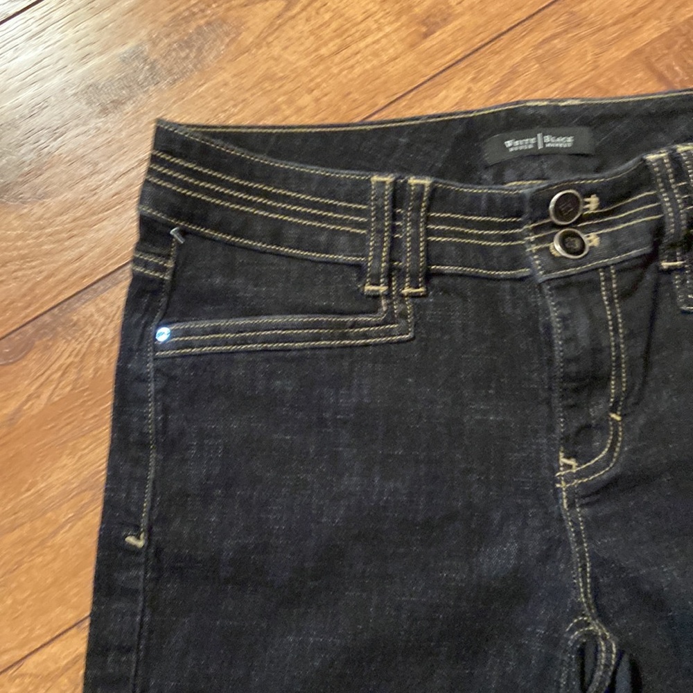 WHBM Blanc Black Crop Leg Jean - Picture 3 of 12
